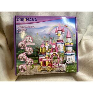Cubimana Model C0219A Princess Castle Building Set 998 Pcs For 6+ Ages